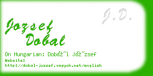 jozsef dobal business card